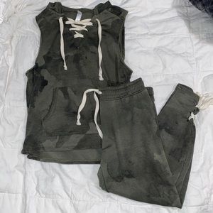 Camo Shirt and Jogger Set